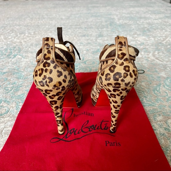 ❤️CHRISTIAN LOUBOUTIN❤️ Leopard Print Booties - Picture 7 of 14